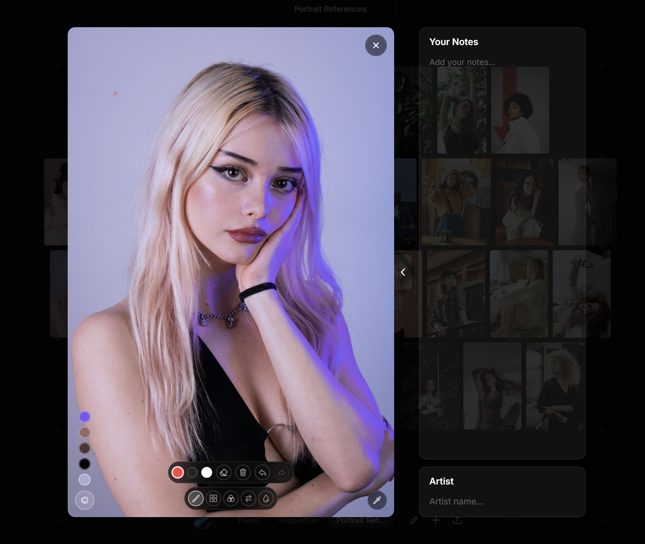 Reference Vault browser extension — save reference images from any website in one click
